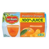 Del Monte Mandarin Oranges Fruit Cup 100% Juice, 4 CT, thumbnail image 1 of 1