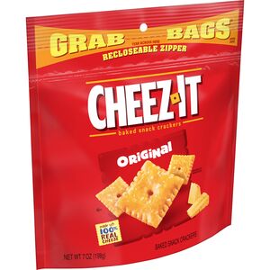 Cheez-It Baked Snack Crackers Grab Bag, Original, 7 OZ