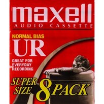 Maxell Audio Cassette, 8 Pack 