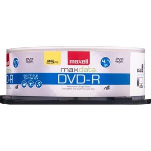 Maxell DVD-R 120 Min, 25 Pack