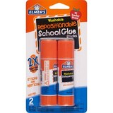 Elmer's Washable Repositionable School Glue Sticks, thumbnail image 1 of 1