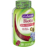 Vitafusion Extra Strength Biotin Gummies 5000mcg, Bluberry 100CT, thumbnail image 3 of 3