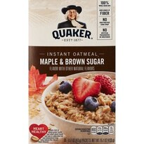 Quaker Instant Oatmeal Maple&Brown Sugar 8-Pack 1.51oz Pkts