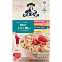 Quaker Instant Oatmeal Fruit&Cream Variety 10-Pk 0.98oz Pkts