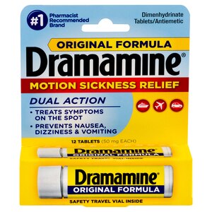 Dramamine Original Formula Motion Sickness Relief, 12 CT