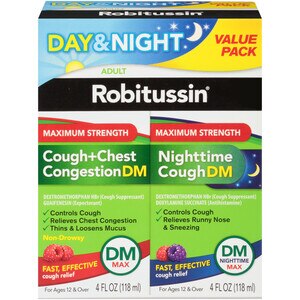 Robitussin Adult Day + Night Maximum Strength DM