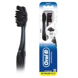 Oral-B Charcoal Toothbrush, Soft, 2 Count, thumbnail image 1 of 1