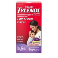 Infants' Tylenol Acetaminophen Liquid Medicine, Grape, 1 fl. OZ