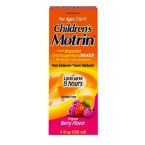 Children's Motrin Ibuprofen Kids Medicine, Berry Flavored, 4 fl. oz