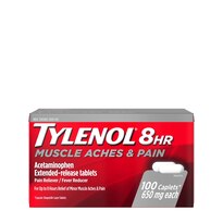 Tylenol 8 Hour Muscle Aches & Pain Tablets with Acetaminophen, 100 CT