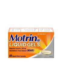 Motrin IB Liquid Gels, Ibuprofen 200mg, Pain & Fever Relief, 80 CT