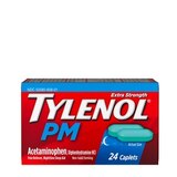 Tylenol PM Extra Strength Pain Reliever & Sleep Aid Caplets, 24 ct, thumbnail image 1 of 1