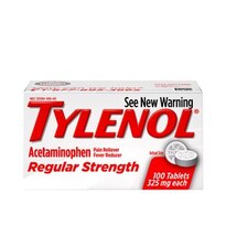 Tylenol Regular Strength Tablets with 325 mg Acetaminophen, 100 CT