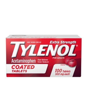 Tylenol Extra Strength Coated Tablets with Acetaminophen 500mg