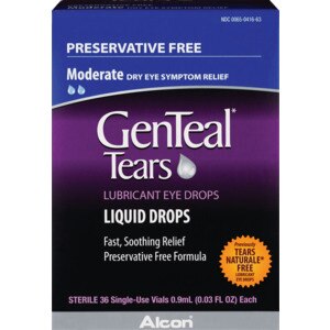 GenTeal Tears Lubricant Liquid Eye Drops by Alcon, .03 OZ 