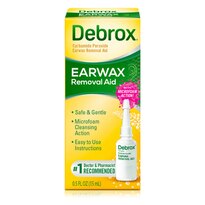 Debrox Earwax Removal Aid Drops, Safely and Gently Cleanses Ear, 0.5 FL OZ