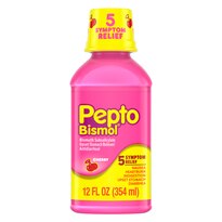 Pepto Bismol Liquid for Nausea, Heartburn, Indigestion, Upset Stomach, and Diarrhea Relief, Cherry Flavor 12 OZ