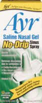 AYR Saline Nasal Gel No-Drip Sinus 