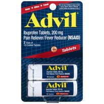 Advil Coated Tablets Pain Reliever and Fever Reducer, Ibuprofen 200mg, Easy Open Arthritis Cap, 