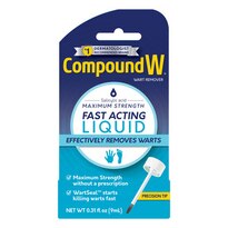 Compound W Fast Acting Liquid Salicylic Acid Wart Remover, 0.31 FL OZ