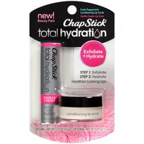 ChapStick Total Hydration Fresh Peppermint Conditioning Lip Scrub & Vanilla Cream Lip Care