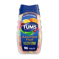 TUMS Antacid Chewable Tablets, Extra Strength for Heartburn Relief