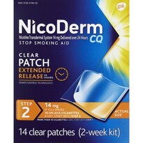 NicoDerm CQ Clear Patches Step 2 14mg, 14CT