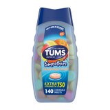 TUMS Smoothies Assorted Fruit Extra Strength Antacid Chewable Tablets for Heartburn Relief, 140 CT, thumbnail image 1 of 1