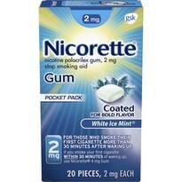 Nicorette Nicotine Gum, Stop Smoking Aid, 2 mg, Cinnamon Surge Flavor, 100 CT