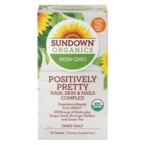 Sundown Organics - Positively Pretty, Hair, Skin, Nails Complex, 30 CT