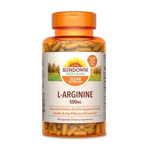 Sundown Naturals L-Arginine Capsules 500mg, 90CT