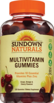 Sundown Naturals Adult Multivitamin Gummies, 120CT