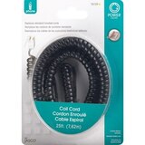 GE Coil Cord, 25' Black, thumbnail image 1 of 3