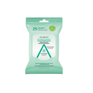 Almay Biodegradable Clear Complexion Makeup Remover Cleansing Towelettes, 25CT