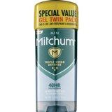 Mitchum Men's PowerGel Protection All Day Long Deodorant Unscented Twin Pack, thumbnail image 1 of 1