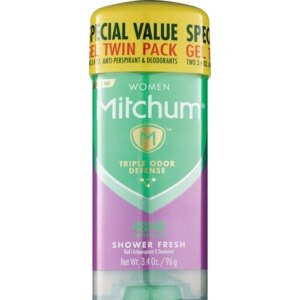 Mitchum Power Gel for Women Anti-Perspirant & Deodorant Twin Pack, Shower Fresh 