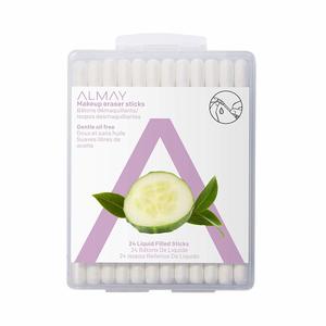 Almay Oil Free Makeup Eraser Sticks, Hypoallergenic, Cruelty Free, Fragrance Free, Opthamologist Tested, 24CT
