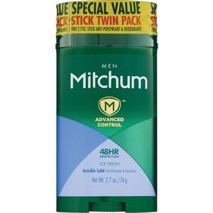 Mitchum Anti-Perspirant and Deodorant Stick Ice Fresh, 2.7 OZ, 2CT