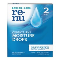 Bausch & Lomb Renu Multiplus Lubricating And Rewetting Drops Twin Pack