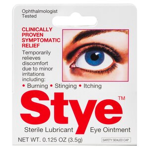 Stye Sterile Lubricant Eye Ointment, Ophthalmologist Tested, 0.125 FL OZ