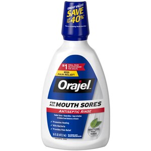 Orajel Antiseptic Rinse, Mint