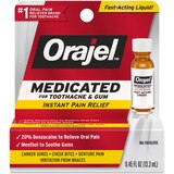 Orajel Medicated For Toothache & Gum Liquid, .45 OZ , thumbnail image 1 of 1