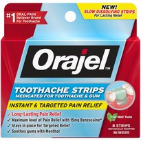 Orajel Toothache Strips Medicated for Toothache & Gum