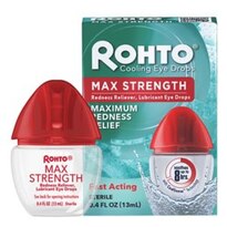 Rohto Maximum Redness Relief Cooling Eye Drops, 0.4 OZ