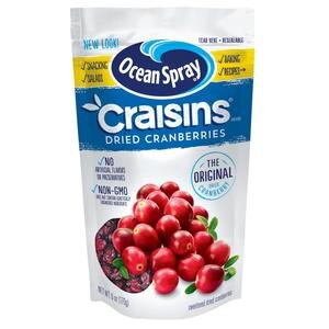 Ocean Spray Craisins Dried Cranberries, Original, 6 OZ