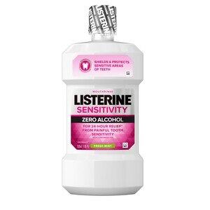 Listerine Sensitivity Alcohol-Free Mouthwash, Fresh Mint