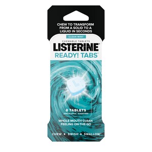 Listerine Ready! Tabs Chewable Tablets with Clean Mint Flavor