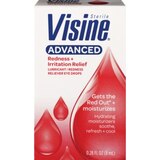 Visine Advanced Redness & Irritation Relief Lubricant/Redness Reliever Eye Drops, thumbnail image 1 of 1