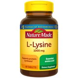 Nature Made Extra Strength L-Lysine for Protein Synthesis 1000 mg Tablets, 60 CT, thumbnail image 1 of 1