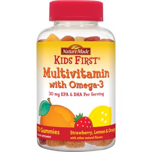 Nature Made Kids First Multivitamin w/Omega-3 Gummies, 70CT